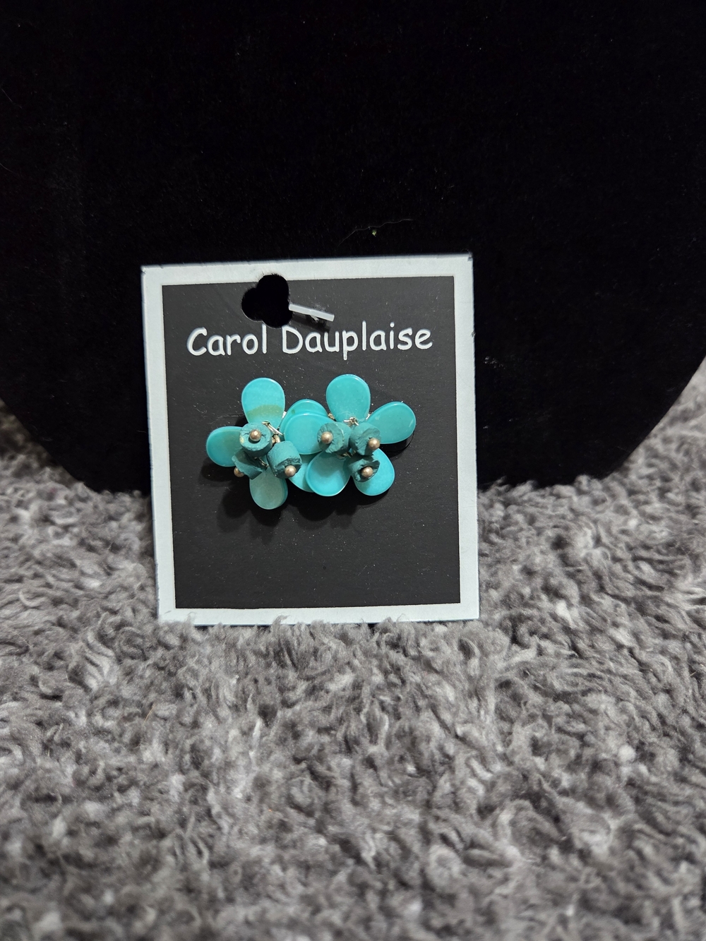 Turquoise Flower Stud Earrings